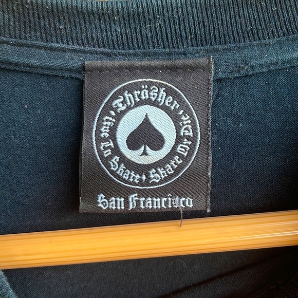 thrasher black tee shirt - Picture 3 of 4